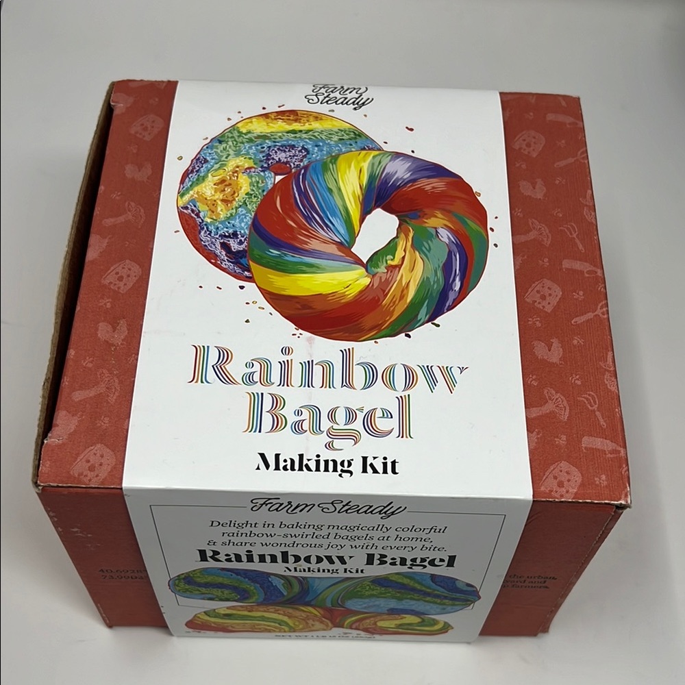 NWT Farm Steady Rainbow Bagel Making Kit
